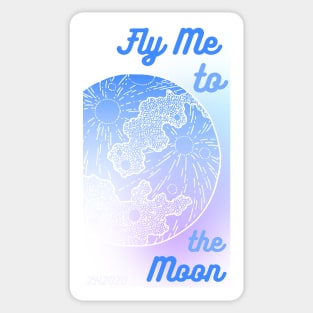 Fly Me to the Moon Sticker